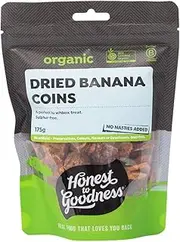 Honest to Goodness, Dried Banana Coins, 175g - A Delightful Treat that's Moist, Chewy, and Incredibly Delicious. A Wholesome Alternative to Conventional Snacks.