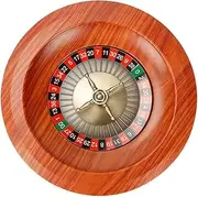 Roulette Sets 12in Wooden Roulette Wheel Set Turntable Leisure Table Games Perfect for an at-Home Game Night or a Club Party Party Games