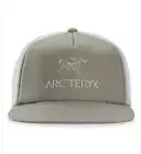 Arcteryx LOGO FLAT BRIM TRUCKER HAT Forage Green Snapback Adjustable Cap - NWT