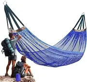 Outdoor Hammock | Travel Tree Hammocks for Camping - Lightweight Outdoor Furniture Tree Swing for Balcony Patio Relaxation Travel Backpacking Backyard Hiking Vacations