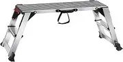 [VEVOR] Folding Work Platform, 660 lbs Load Capacity, Aluminum Drywall Stool Ladder, Heavy Duty Work Bench w/Non-Slip Feet, Ideal for Washing Vehicles, Cleaning, Painting, Decorating
