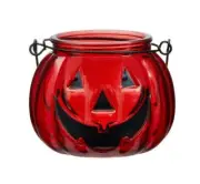 Jack O Lantern Pumpkin Tealight Candle Holder