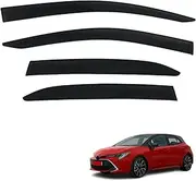 OAD4X4 Weathershields Compatible with Toyota Corolla Hatch 2018-Onwards, Weather Shields Window Visors Wind Deflectors Sun Rain Guard 4PCS Set
