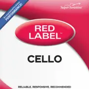 Super Sensitive Bulk Red Label Cello G Single String 3/4 Medium