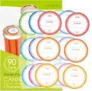 Removable Mason Jar Lid Labels, Canning Labels, Waterproof Write-On Pantry Stick