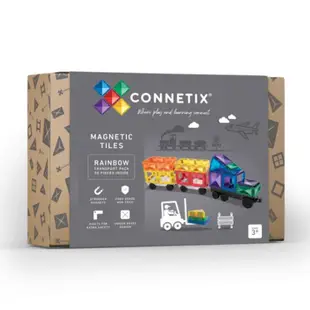 澳洲Connetix彩虹磁力積木-磁力運輸車組(50pc)