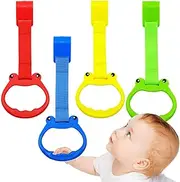 Playpen Pull Up Rings, Play Pen Pull Up Rings, Pack of 4 Odourless Cartoon Safe Pull Up Rings, Playpen Accessories, Toddler Toys for Family, Friends, Home and Commercial Use