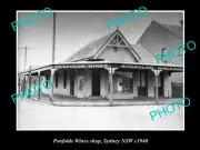 OLD LARGE HISTORIC PHOTO OF THE PENFOLDS WINES SHOP SYDNEY NSW c1940 4