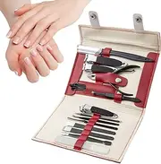 Krujecnt Fingernail Clipper Set | 19 Fingernail Clipper and Nail Cutter Kit - Manicure and Pedicure Kit, Multifunctional Nail Grooming Kit for Home, Workplace, Travel