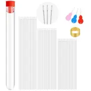 Bead Needle Seed Needle with 3 Sizes Straight Beading Needles and Thimble