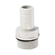 Hose Barb Fitting 17mm Barbed G3/4 Male Thread, 1 Pack Pipe Connector, Grey