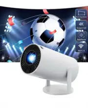 Sainellor AMX100 Mini LED Projector White 270 Rotation Max 200" 1080P 4K Smartph