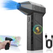 QUIXNOVA Electric Turbine Duster - 130000RPM Compressed Air Duster，8000 Mah B...