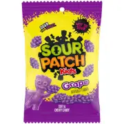 SOUR PATCH KIDS Grape Sour Gummy Candy 8.2 Oz Perfect for Parties Movies