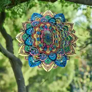 Wind Spinner Hanging Wind Chimes Kinetic 3D Sun Catcher Outdoor Garden Home Decor