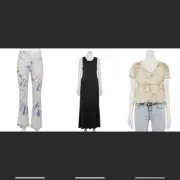 Womens Bundle Size Large Tie Dye Top Pants Dress New NWT