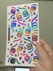 Stickopotamus Adhesive Stickers ~ Metallic Confetti - 1 sheet SP-MT-17
