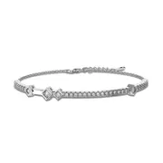 ANYCO Bracelet 925 Silver Splicing Diamond Style Bangles with Zircon 5A Jewelry