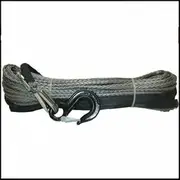8mm X 30m Dyneema SK78 Winch Rope Hook Synthetic Car Tow Recovery Cable Grey