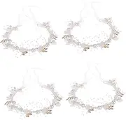 [Beavorty] Pcs Flower Pearl Headband Girls Flower Hair Accessories for Girls Box Proposal Floral Headband for Wedding