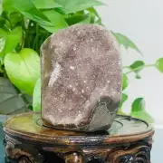 678g Natural Amethyst Geode Mineral Specimen Crystal Quartz Energy Decoration