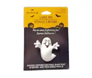 Hallmark PIN Halloween Vintage GHOST Googly Eyes 1993 Holiday Brooch 295 NEW