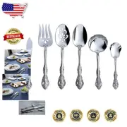 Michelangelo 6PC Stainless Steel Serving Set - Elegant Tableware for Gatherings