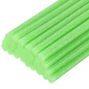 30pcs Mini Hot Glue Gun Sticks 8" x 0.43" for Glue Gun, Glitter Fruit Green