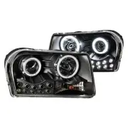 Anzo CCFL Halo Projector Headlights W/ Parking Led Black for Chrysler 300 121152 (for: Chrysler)
