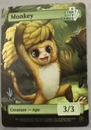Star City Games SCG Game Night Monkey Token Foil MTG Magic