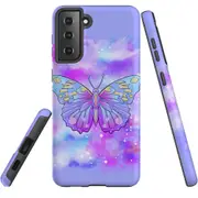 For Samsung Galaxy S22 Case, Armour Cover, Enchanted Butterfly