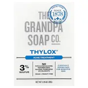 The Grandpa Soap Co., Face & Body Bar Soap, Thylox® Acne Treatment, 3.25 oz (92 g)