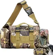 Hunting Fanny Pack – Waterproof Treestand Waist Bag with Straps, Camouflage Gear Pouch | Rugged Outdoor Storage Bag for Hunters, Multiple Pocket Organizer for Tree Stand and Field Accessories