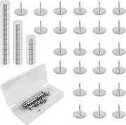 Unlorspy 25 Sets Magnet Thumb Tacks No Hole Tack Magnetic Push Pins for Map, Photo, Poster,Paper Craft,Walls Bulletin Boards