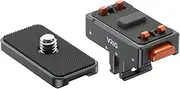 VRIG Magnetic Quick Release Mount for Insta360 Ace Pro/Ace Pro2/X5/X4/X3 Magnetic Mount Base Insta360 Accessories Aluminum Alloy Tripod Adapter,Compatible with Other 1/4” Devices