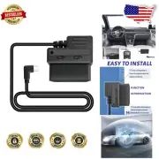 Universal OBD Dash Cam Hardwire Kit with Low Voltage Protection for 24h Security