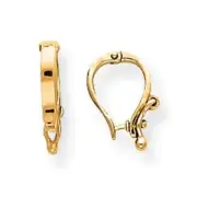 Charm Enhancer Slide Attacher Snap Bail Clasp For Omega Pearl 14K Yellow Gold