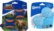 Chuckit! Squeaker & Rebounce Ball Dog Toys, Medium 2-Pack