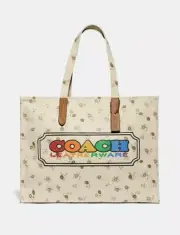 Coach Tote With Rainbow Coach Badge