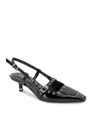 Kenneth Cole Women's Martha Eyelet Slingback Kitten Heel Pumps