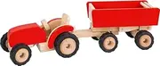 Traktor Rot mit Anhänger