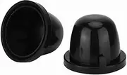 2Pcs 85mm Black Rubber Car LED Headlight Dust Cover Housing Seal Cap