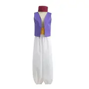 Arabian Prince Aladdin Costume Set Mens Bollywood Cosplay Fancy Dress Up Outfit Book Week Costumes -NMAOV XL