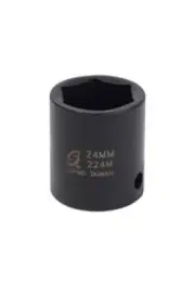 SUNEX 1/2" Dr. 24mm Impact Socket SUN224M