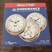 Weems & Plath Endurance Brass 145 Barometer Comfortmeter #631400 Nautical NEW