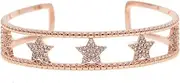 [EBCJIAMS] Fashion Open Bracelet Gold Full Crystal Cute Star Zircon Bracelet Lady Bracelets and Bangles