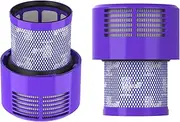 [Bibemorol] V10 Filter Replacement Parts Compatible with Dyson Cyclone Series, Absolute, Animal, Total Clean, Motorhead, SV12, Replaces Part # 969082-01 (2Pack)