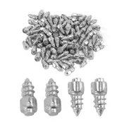 Car Truck Motorcycle ATV SUV 9mm Tire Studs Snow Spikes Anti-Ice (Pack of X) silver