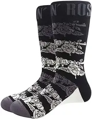 Guns N' Roses Socks Monochrome Pistols Official Unisex Black UK Size 7-11 UK Size 7-11