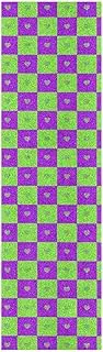 Amooorous Buffalo Plaid Check Heart Green Purple Decorative Skateboard Grip Tape roll Grippy Grip Tape Scooters Non Slip Cruiser Skateboard Grip Tape 33×9 Inch